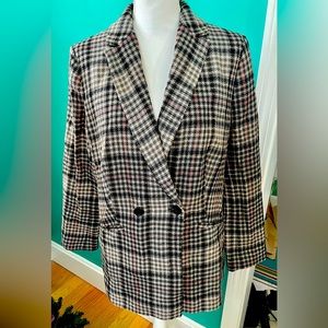 Talbots gray stripe blazer 14 New w/Tags $18